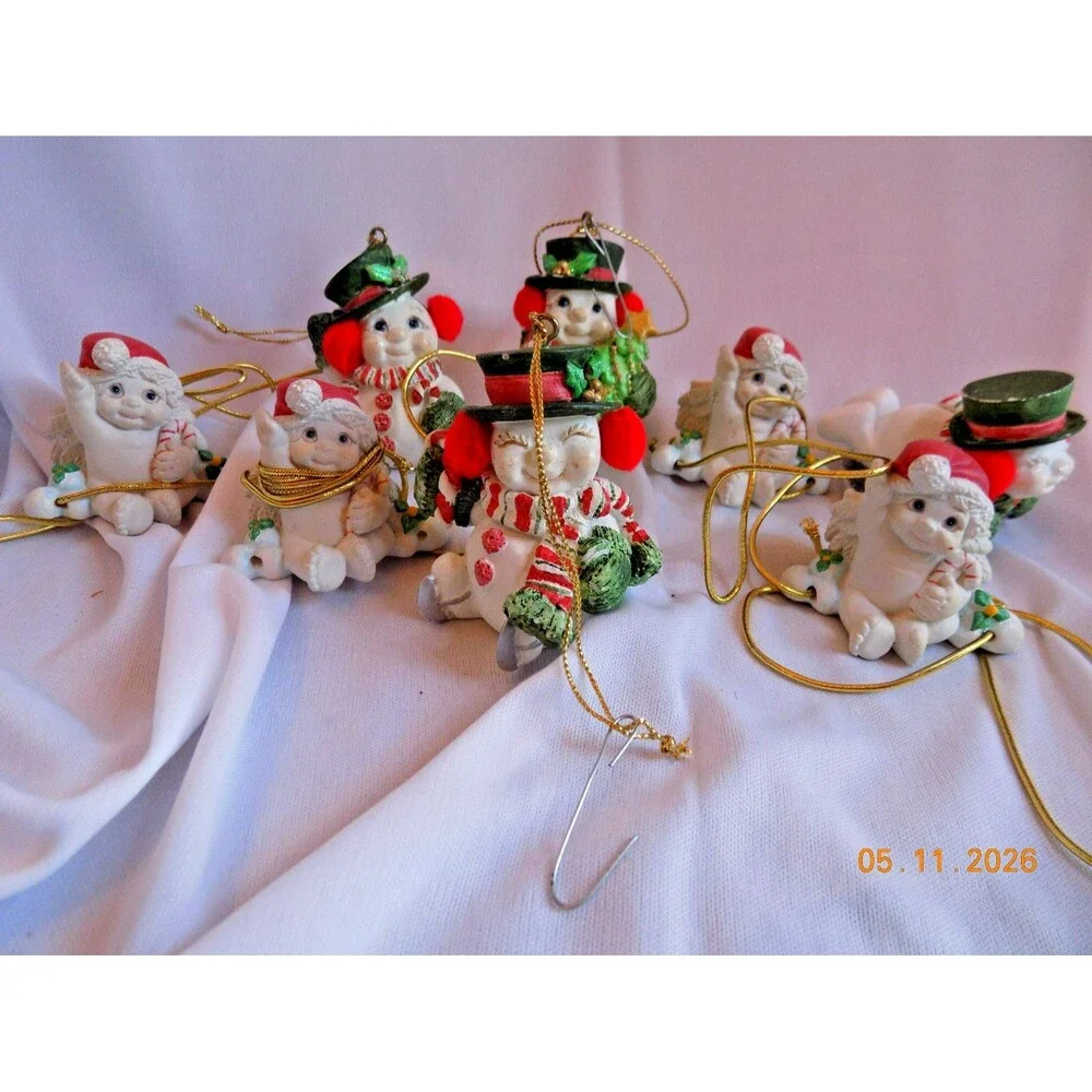 Lot of Dreamscicle figures Christmas ornaments